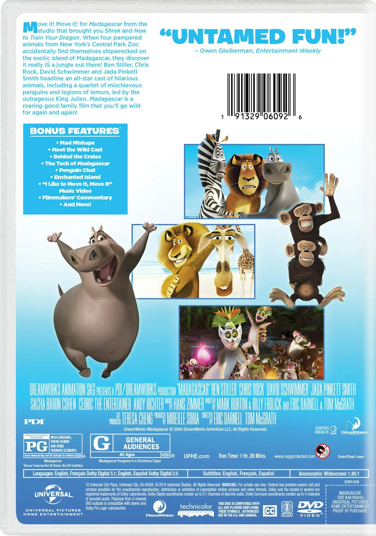 Madagascar (DVD New Box Art) [DVD] - Image 2