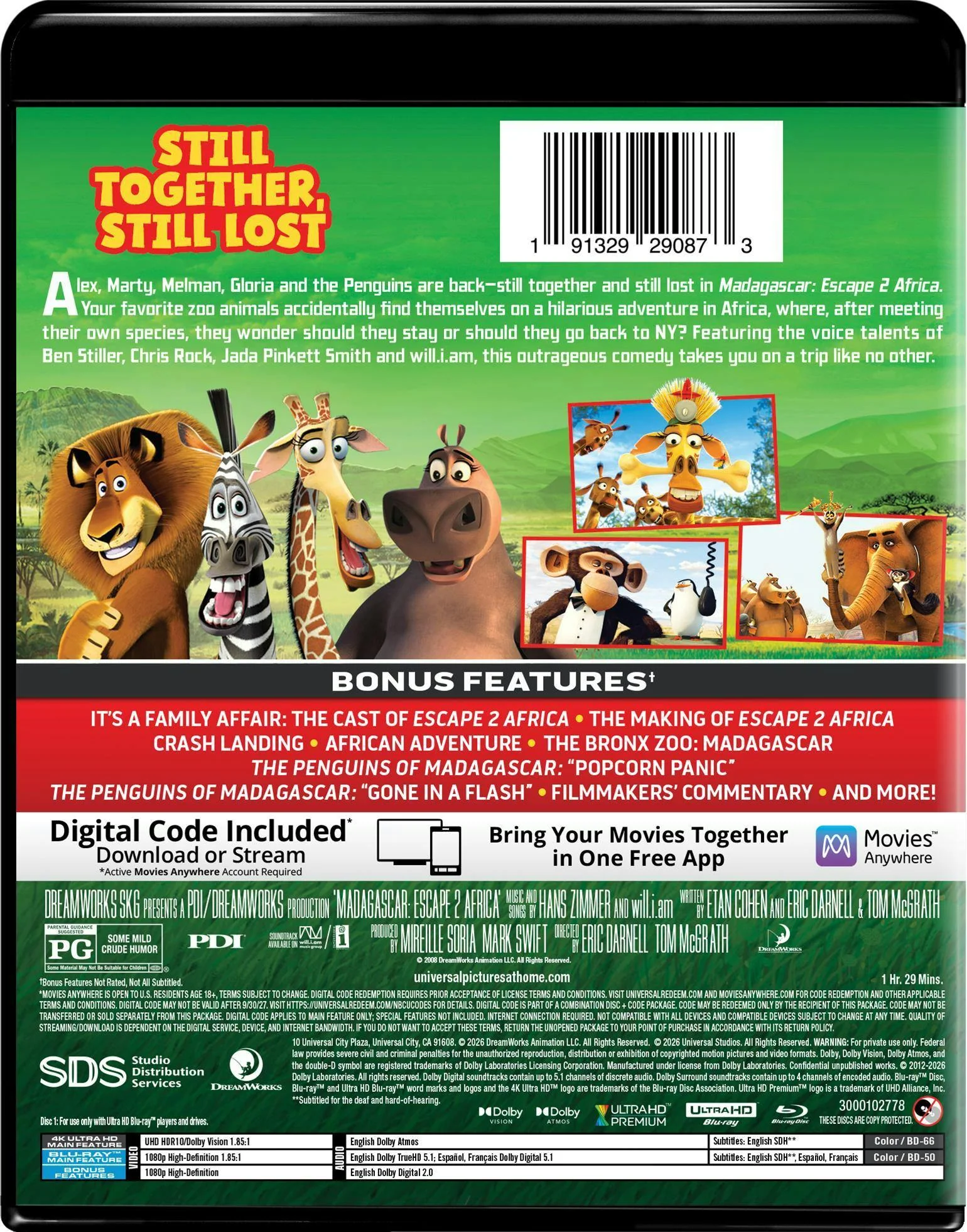 Madagascar: Escape 2 Africa (4K Ultra HD + Blu-ray + Digital) [UHD] - Image 3