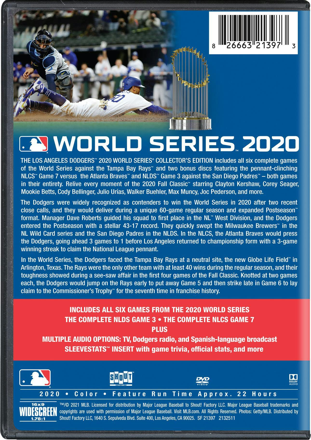 Major League Baseball Presents 2020 World Series: Los Angeles Dodgers - Collector's Edition [DVD] - Image 3