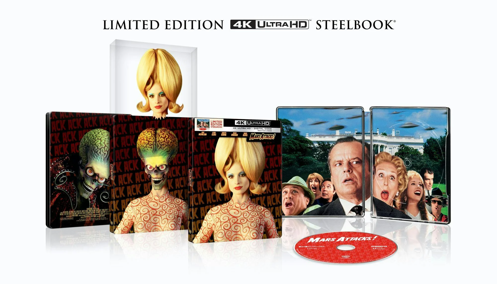 Mars Attacks! (Limited Edition 4K Ultra HD Steelbook + Digital) [UHD] - Image 4
