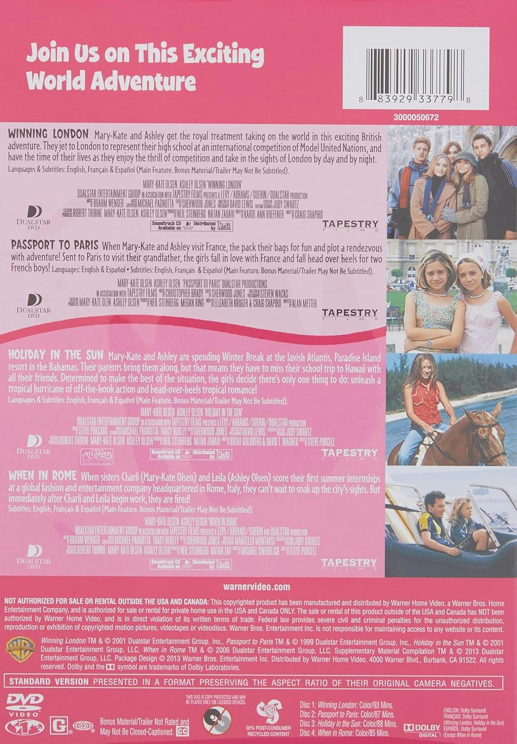 Mary-Kate and Ashley Travel the World (Box Set) [DVD] - Image 2