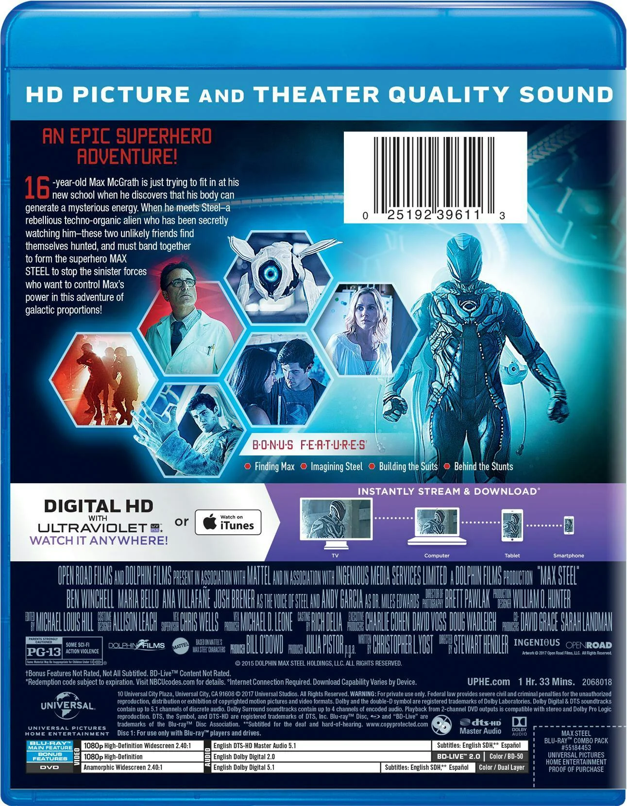 Max Steel (DVD + Digital) [Blu-ray] - Image 3
