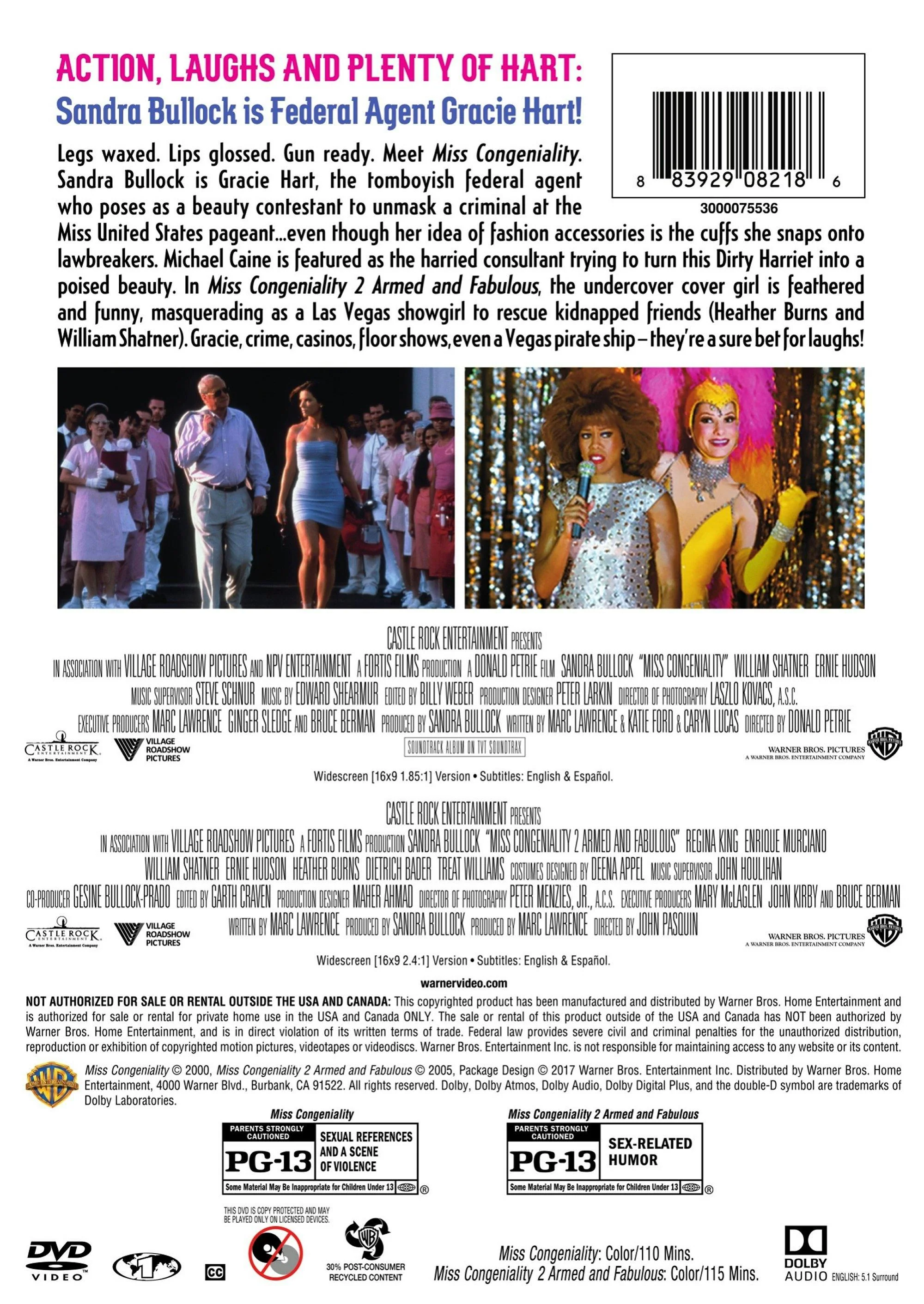 Miss Congeniality 1 and 2 (DVD Double Feature) [DVD] - Image 2