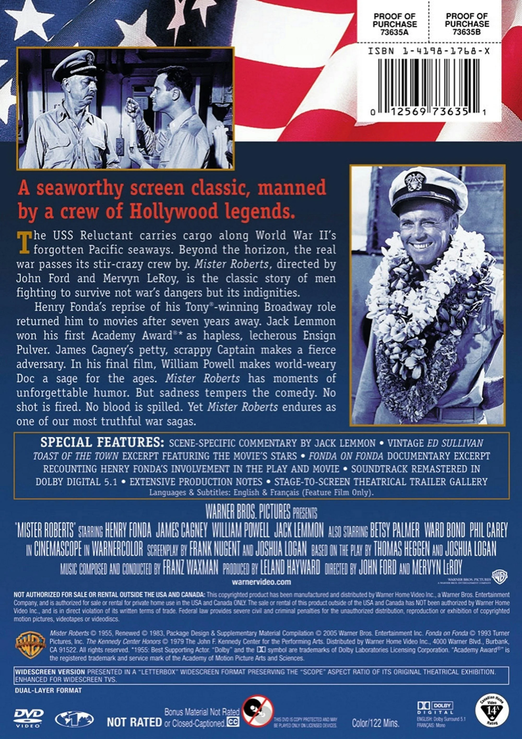Mister Roberts (DVD Widescreen) [DVD] - Image 2
