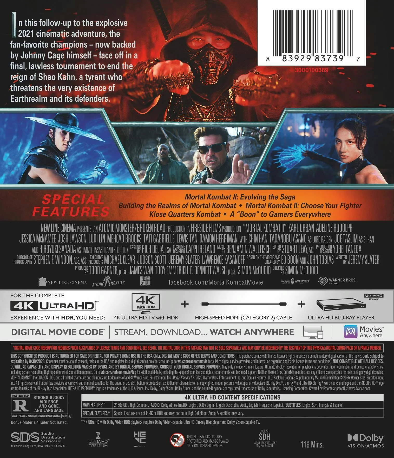 Mortal Kombat II (4K Ultra HD + Digital) [UHD] - Image 3