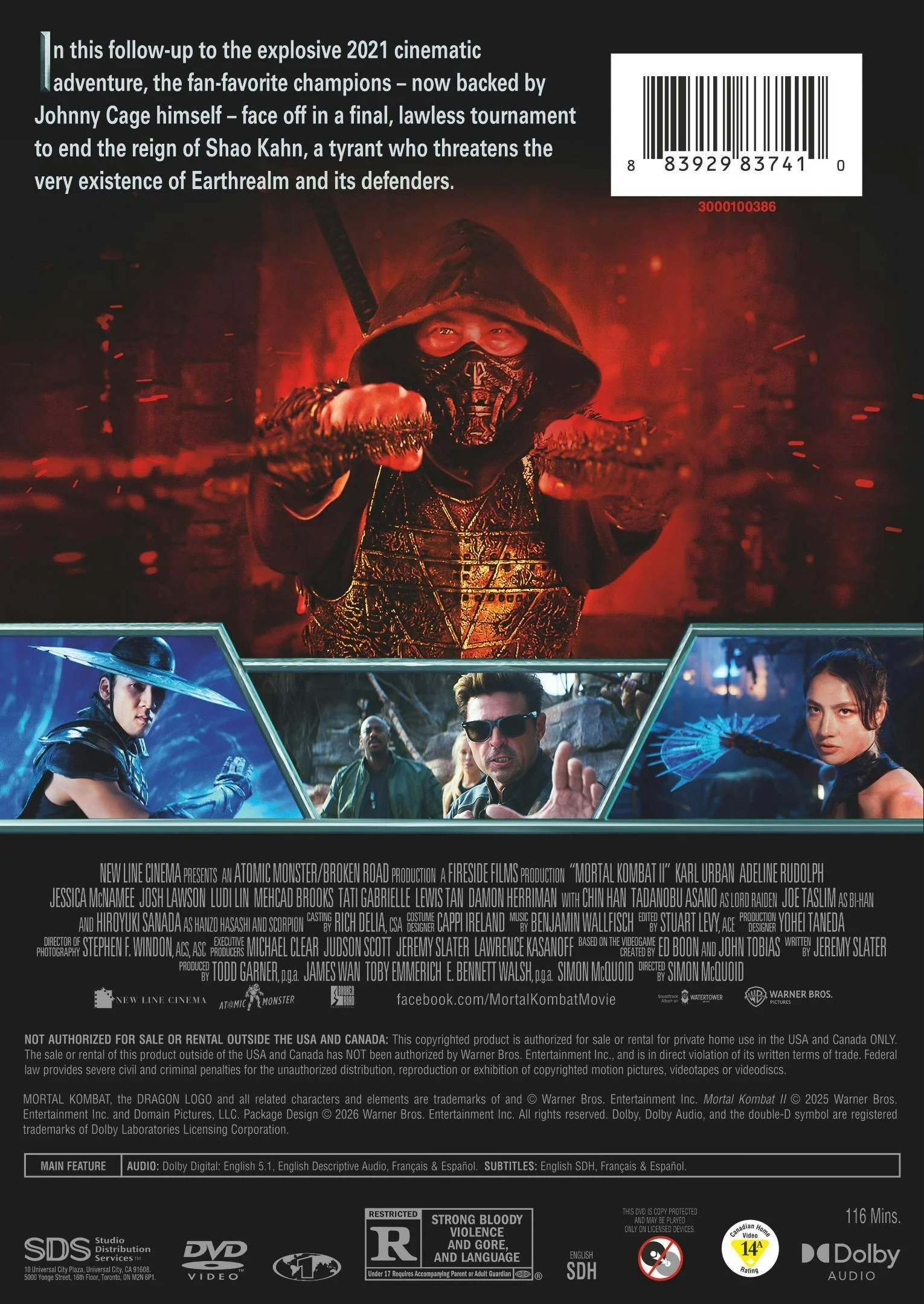 Mortal Kombat II [DVD] - Image 3