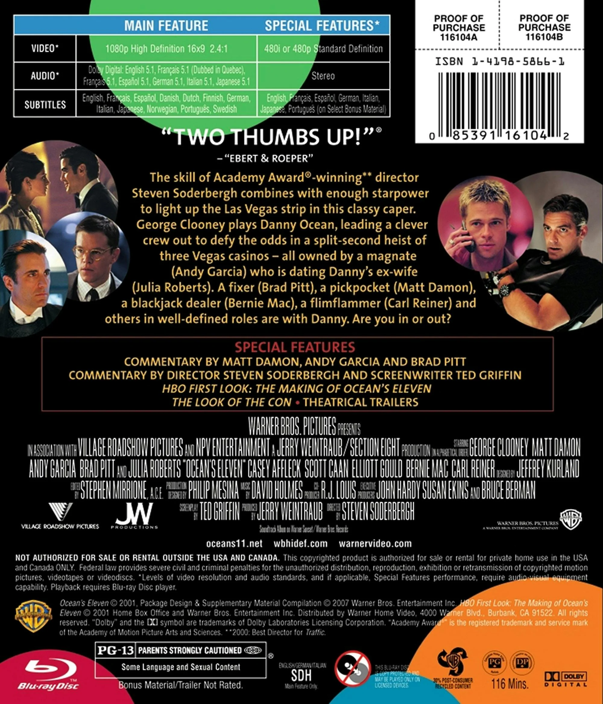 Ocean's Eleven [Blu-ray] - Image 3