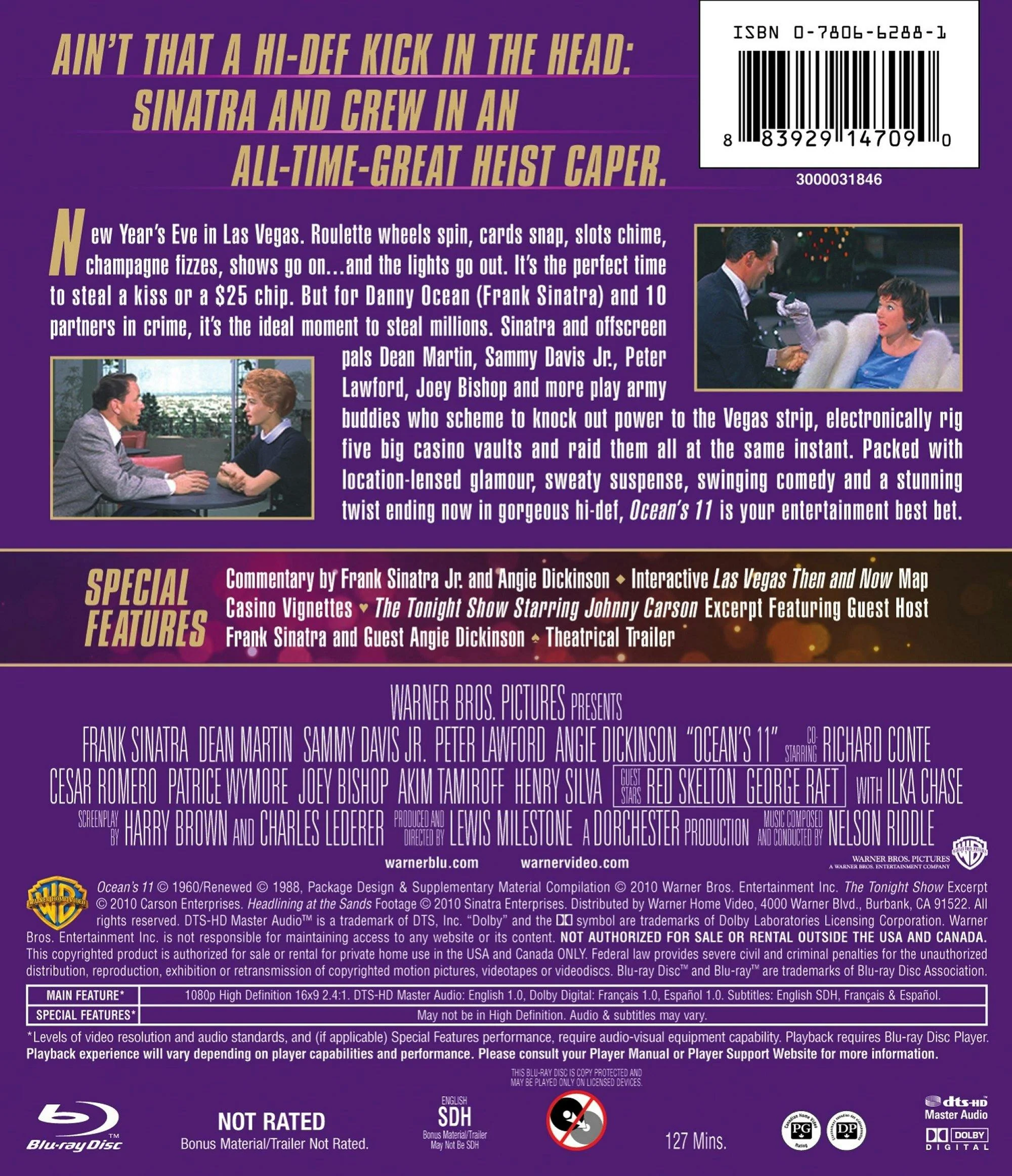 Ocean's 11 (Blu-ray 50th Anniversary Edition) [Blu-ray] - Image 2