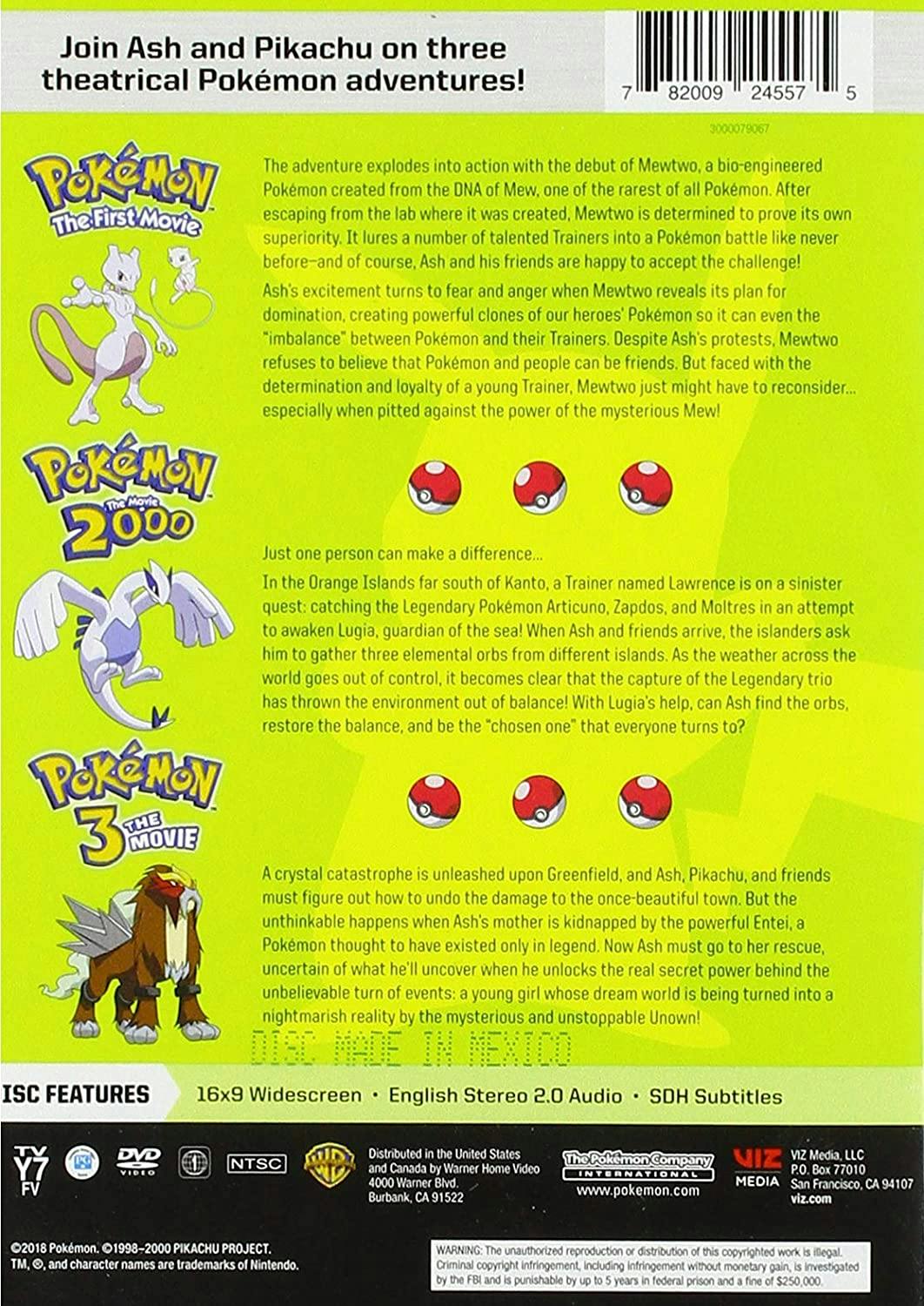 Pokemon Movies 1-3 [DVD] - Image 2