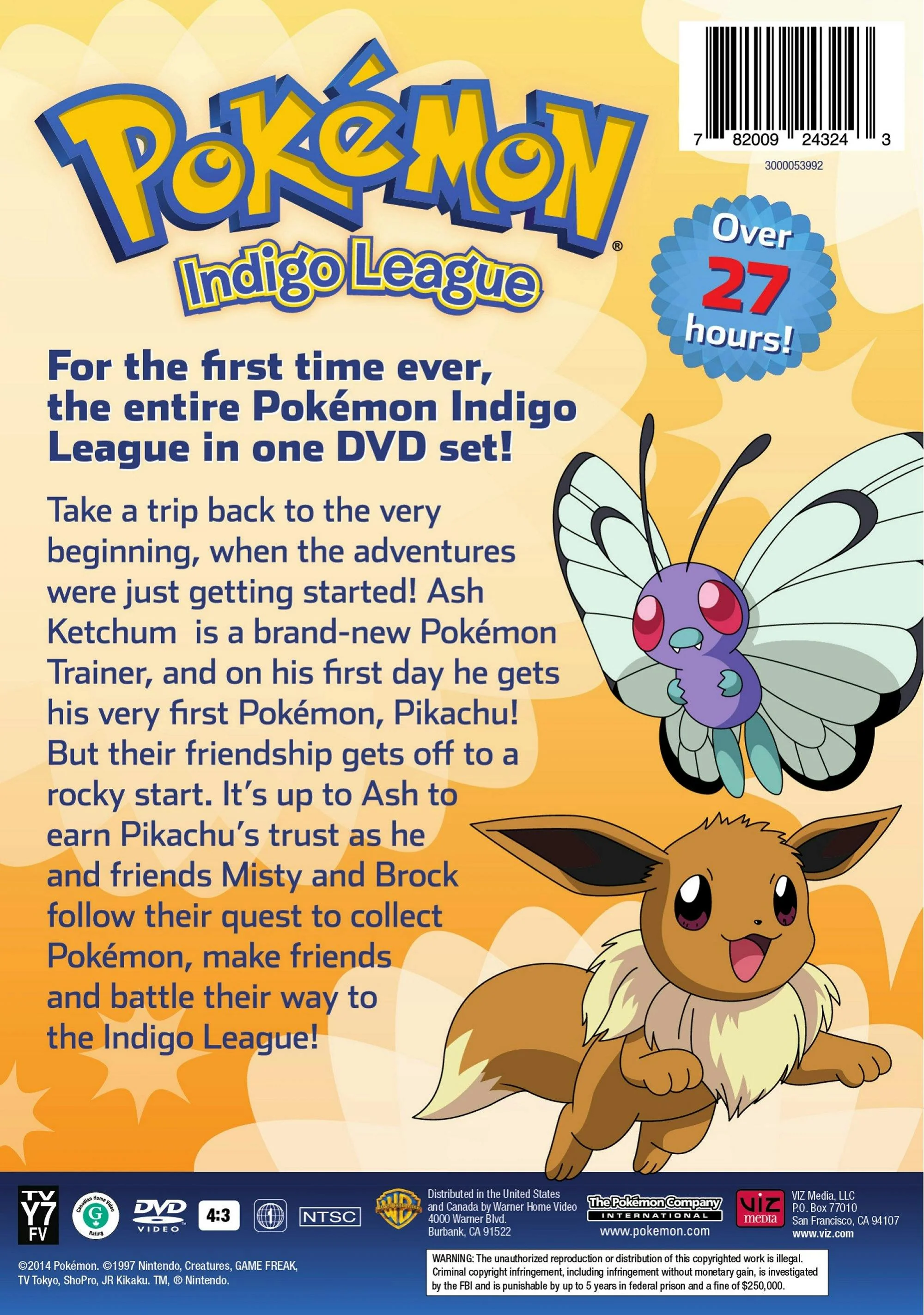Pokémon - Indigo League: Season 1 - The Complete Collection (Box Set) [DVD] - Image 3