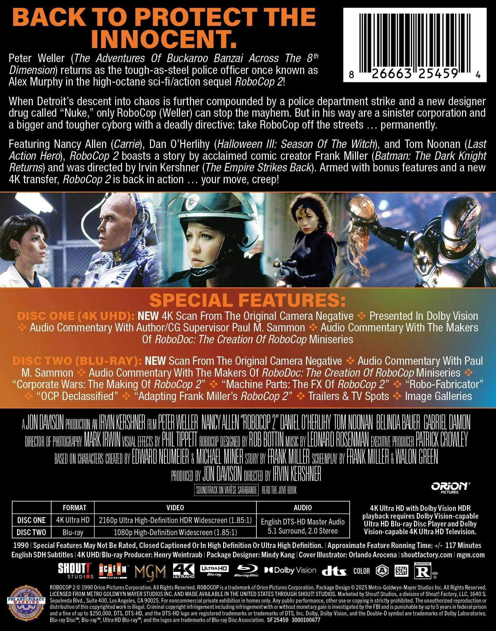 RoboCop 2 (Limited Edition 4K Steelbook + Blu-ray) [UHD] - Image 3