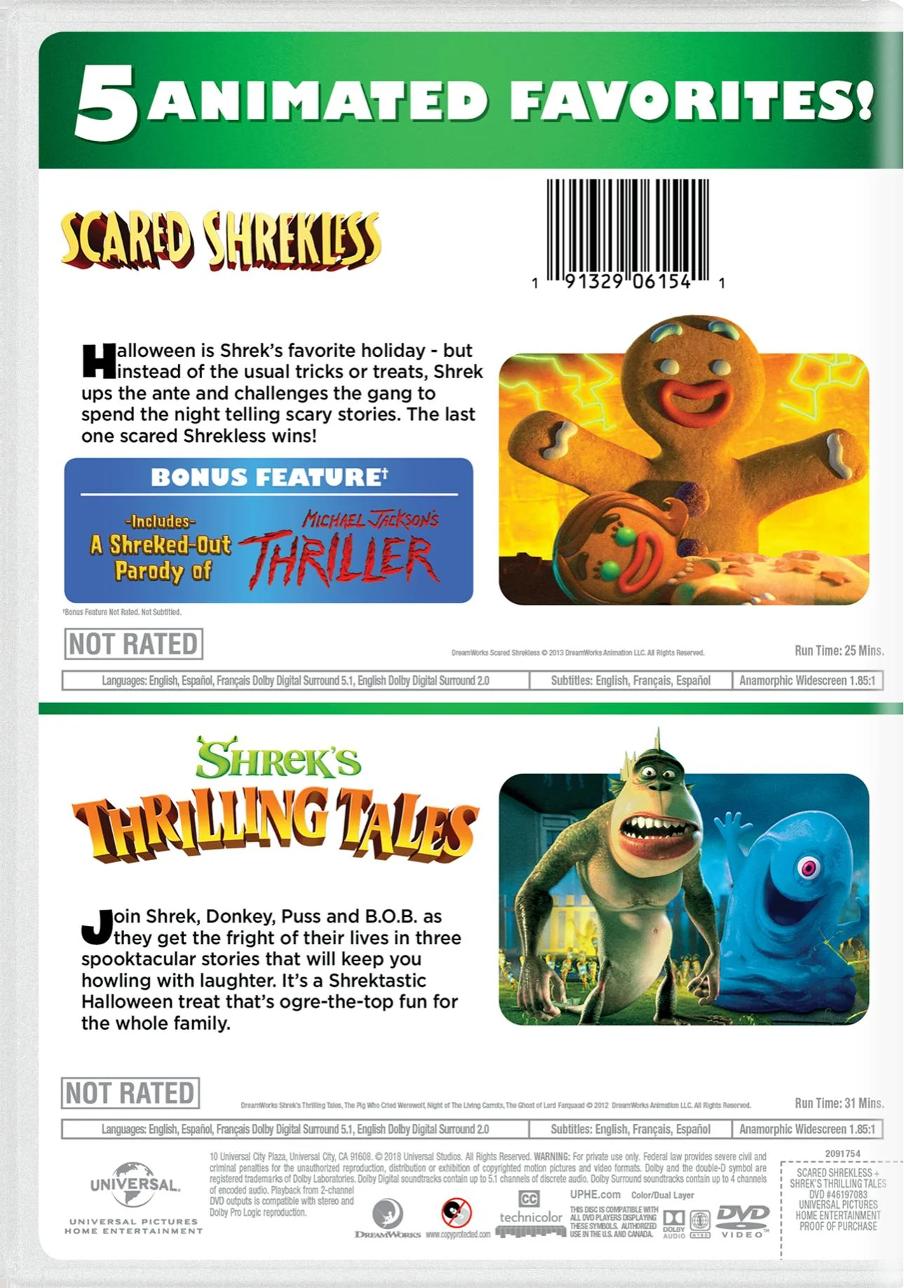 Scared Shrekless/Shrek's Thrilling Tales (DVD Double Feature) [DVD] - Image 2