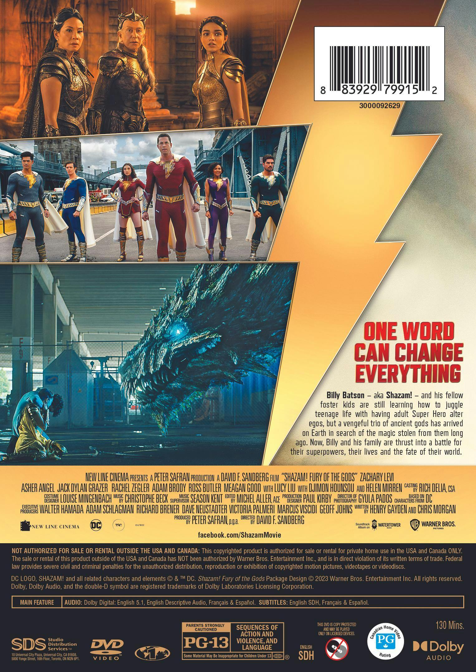 Shazam!: Fury of the Gods [DVD] - Image 3