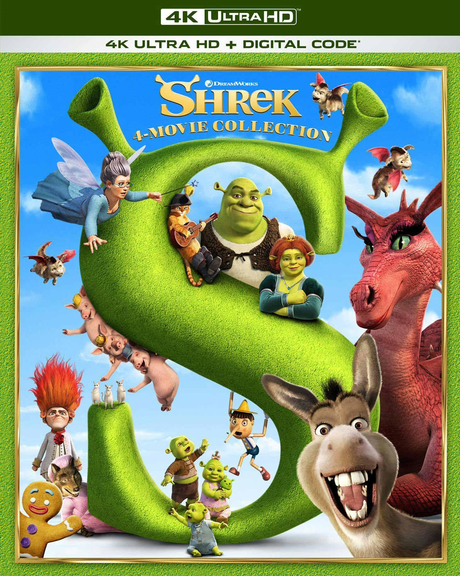 Shrek 4-Movie Collection - 4K Ultra HD + Digital (4K Ultra HD) [UHD] - Image 2