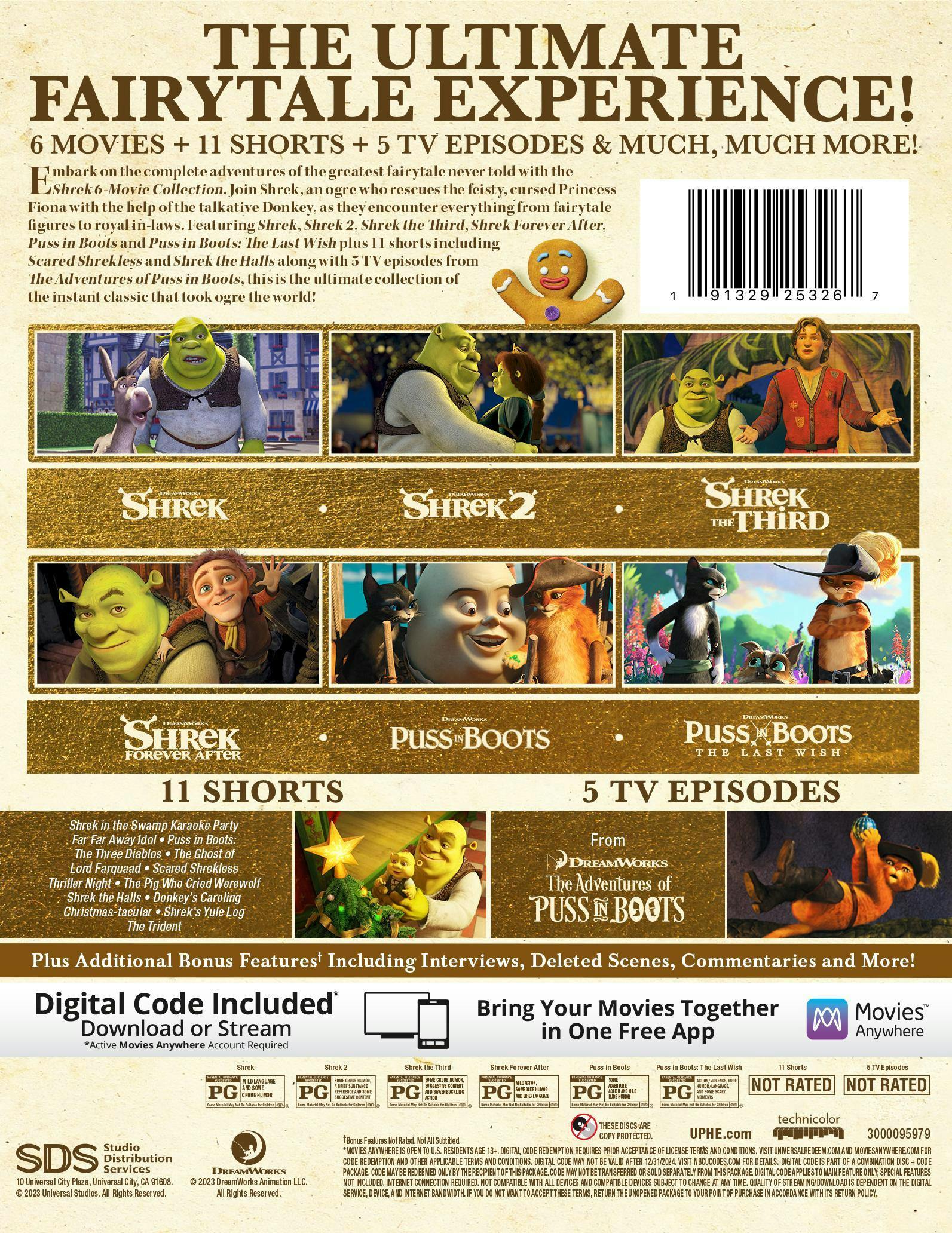 Shrek 6-Movie Collection (Box Set) [Blu-ray] - Image 3