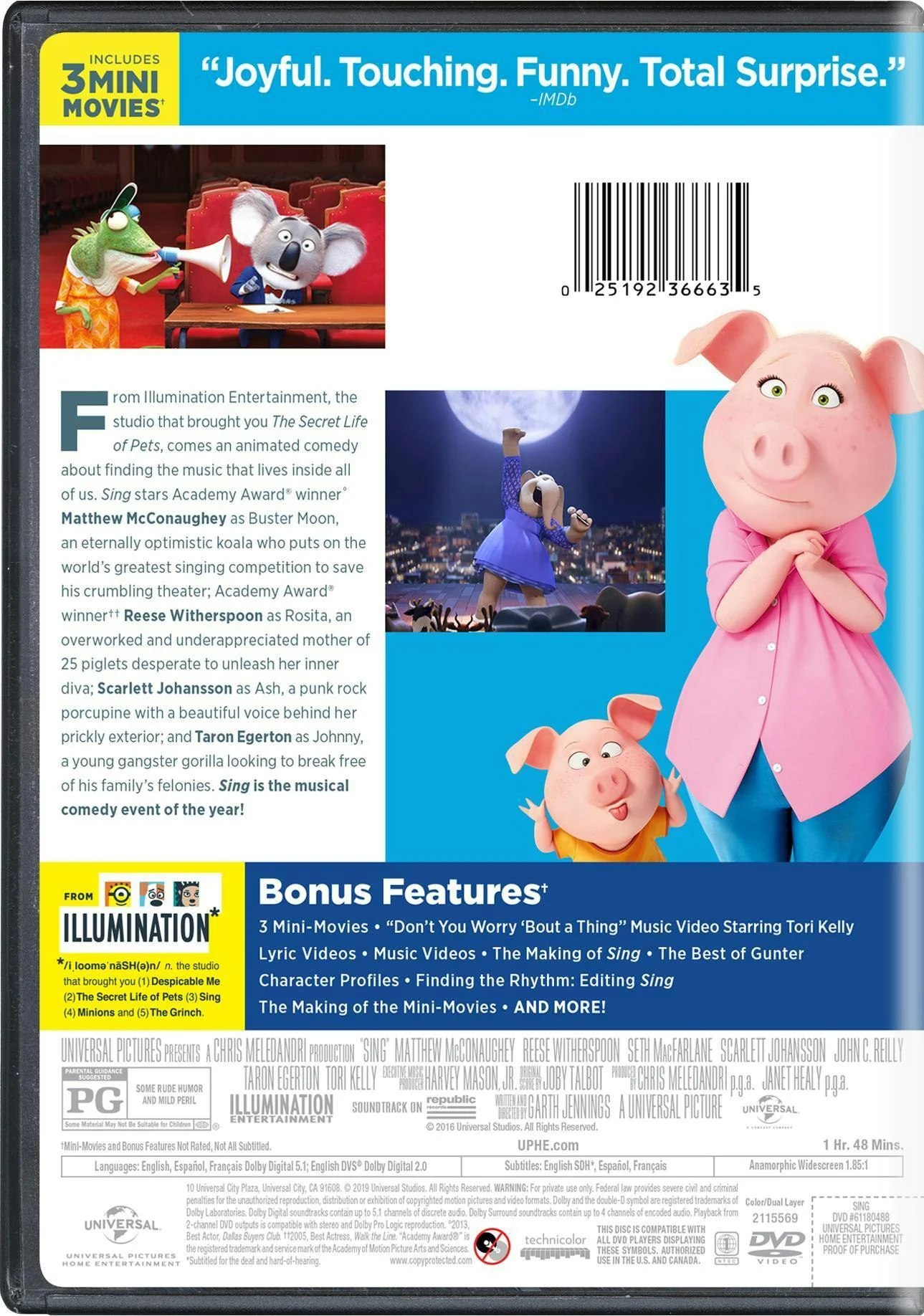 Sing (Special Edition) [DVD] - Image 2