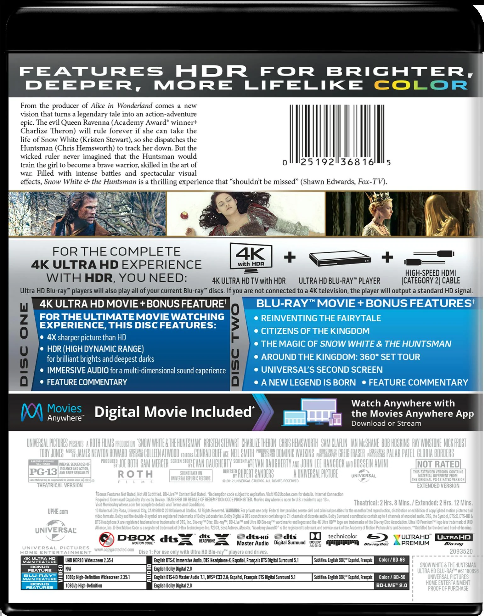 Snow White and the Huntsman (4K Ultra HD) [UHD] - Image 2