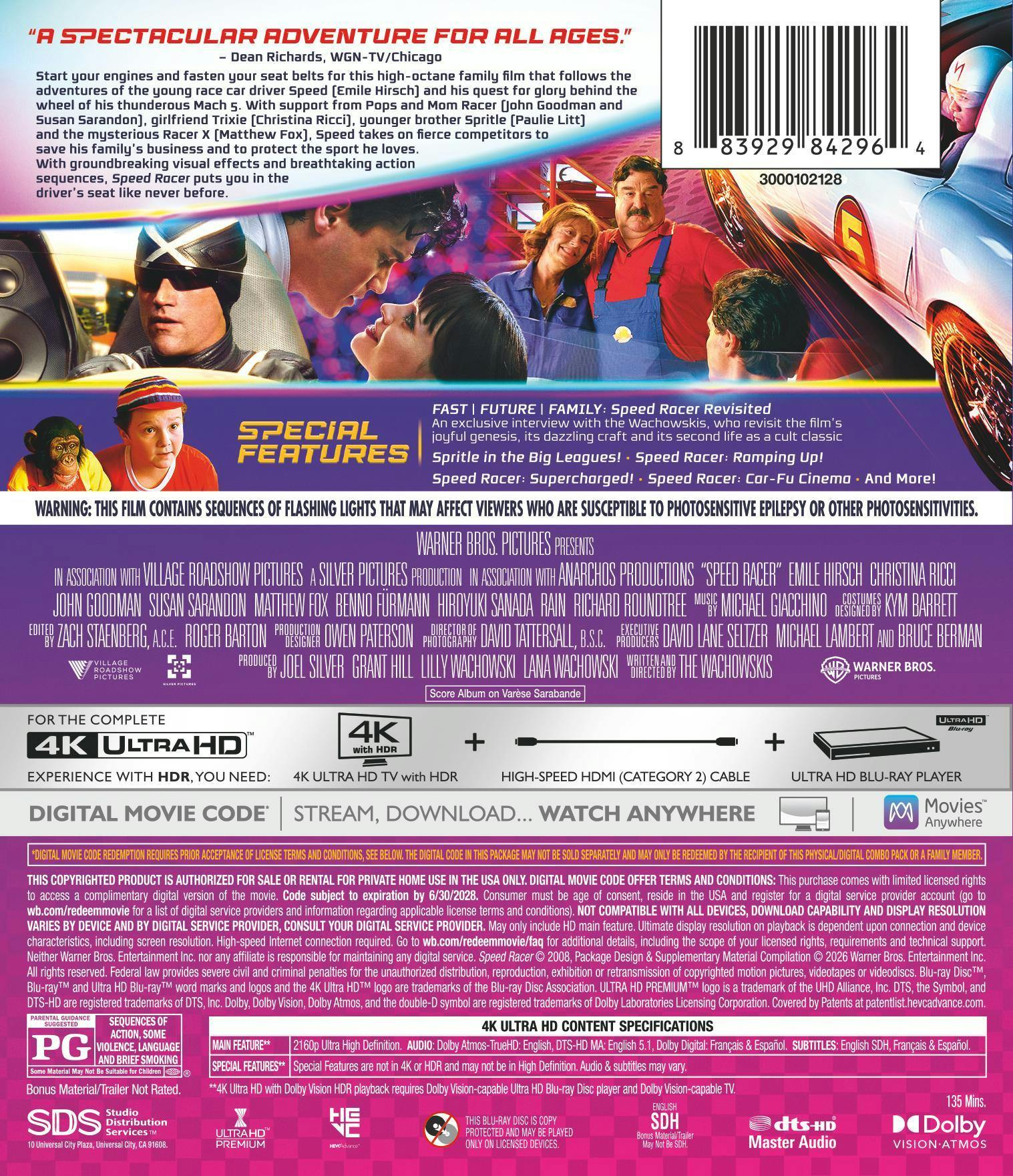 Speed Racer (4K Ultra HD + Digital) [UHD] - Image 3