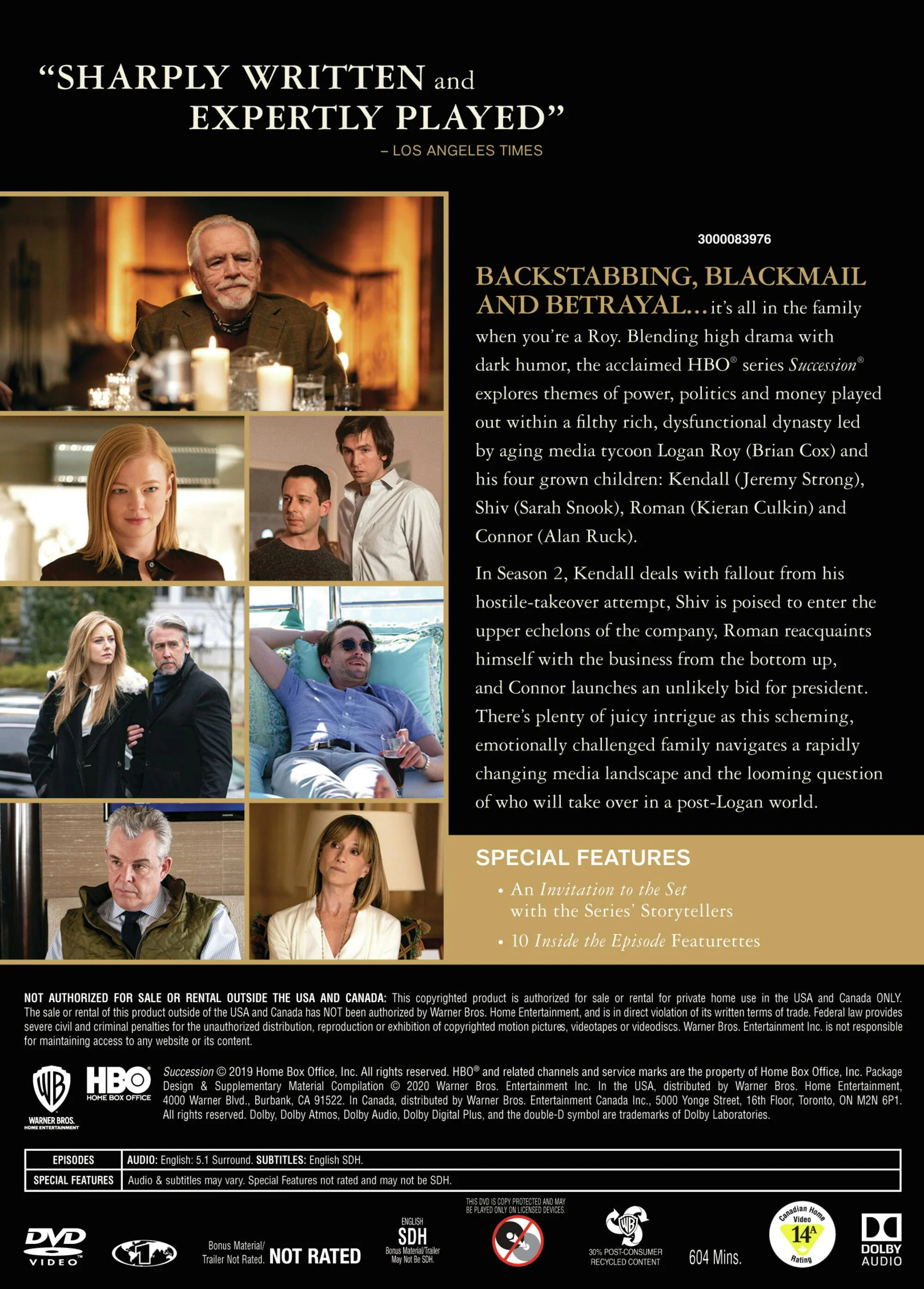 Succession: The Complete Second Season (Box Set) [DVD] - Image 2