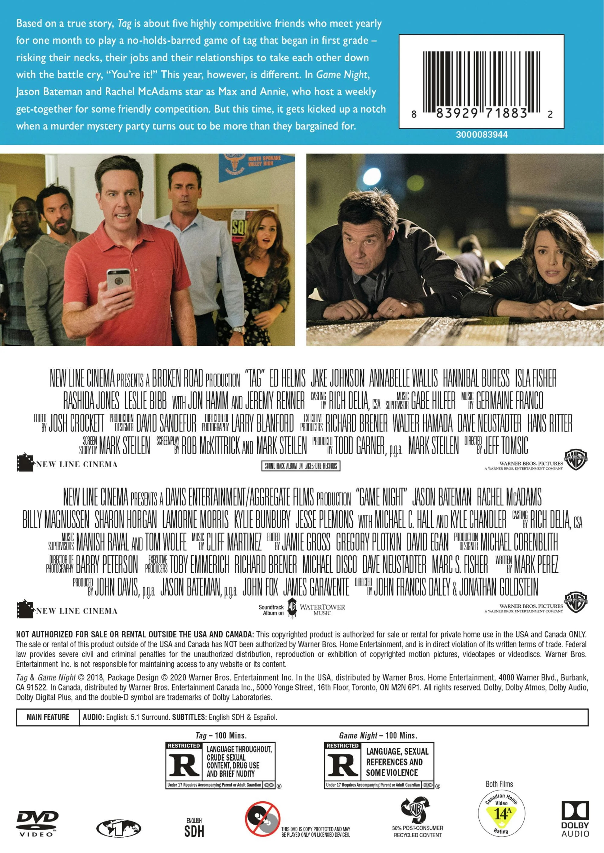 Tag/Game Night (DVD Double Feature) [DVD] - Image 2