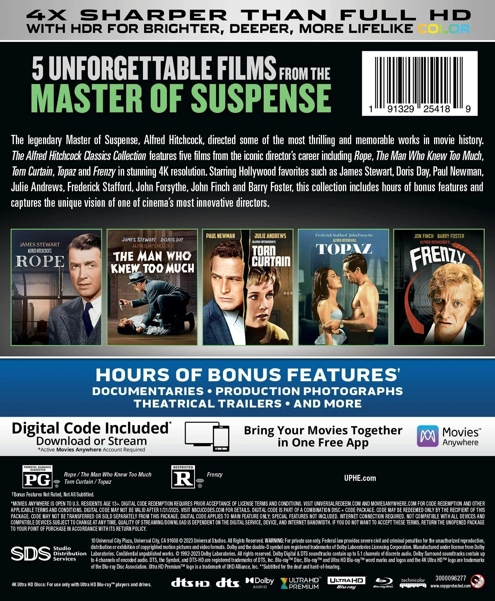 The Alfred Hitchcock Classics Collection (4K Ultra HD + Blu-ray) [UHD] - Image 3