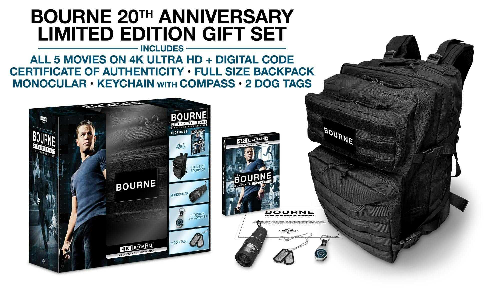 The Bourne Complete Collection - 20th Anniversary Limited Edition Gift Set (4K Ultra HD) [UHD] - Image 3