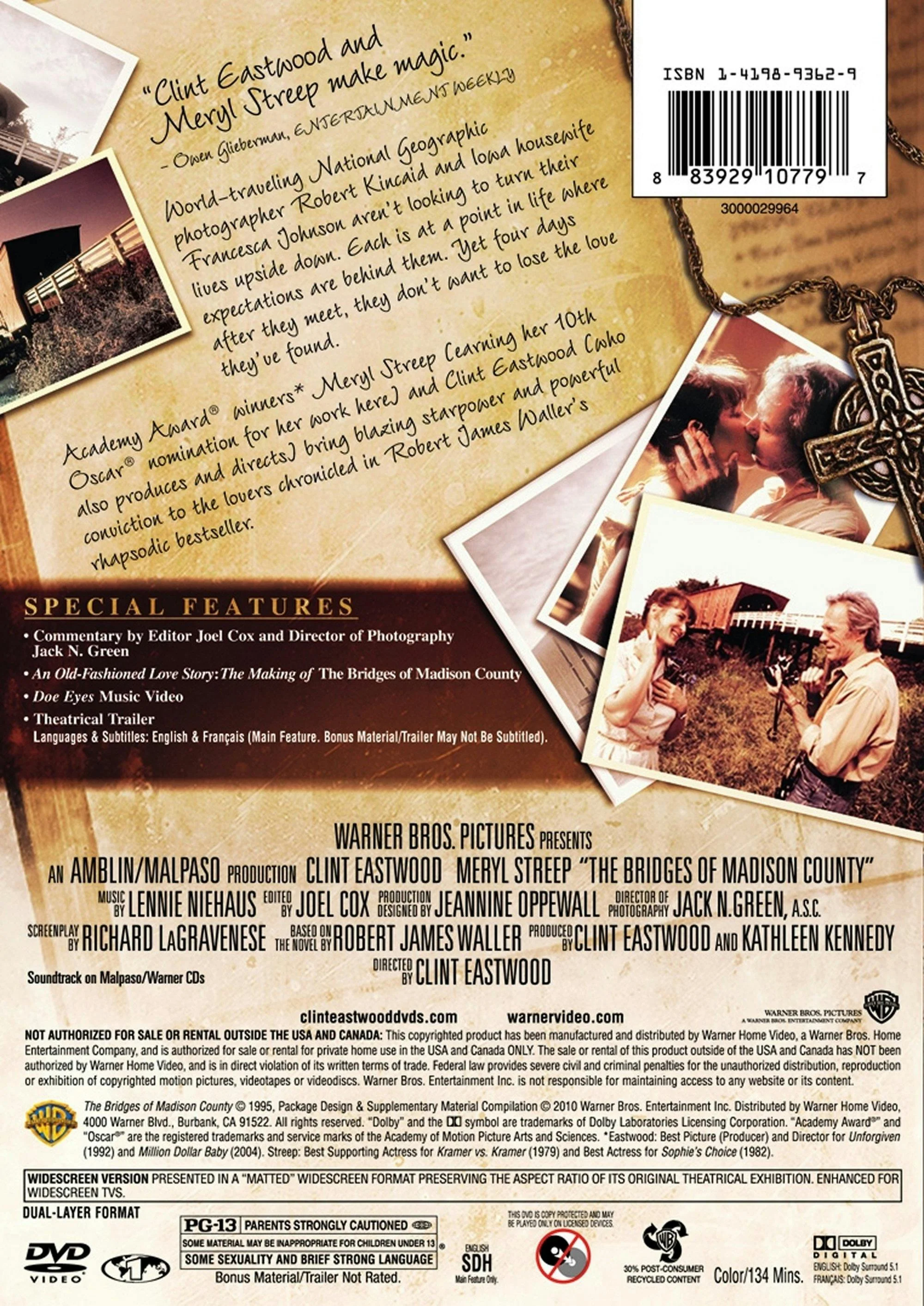 The Bridges of Madison County (DVD Widescreen) [DVD] - Image 2