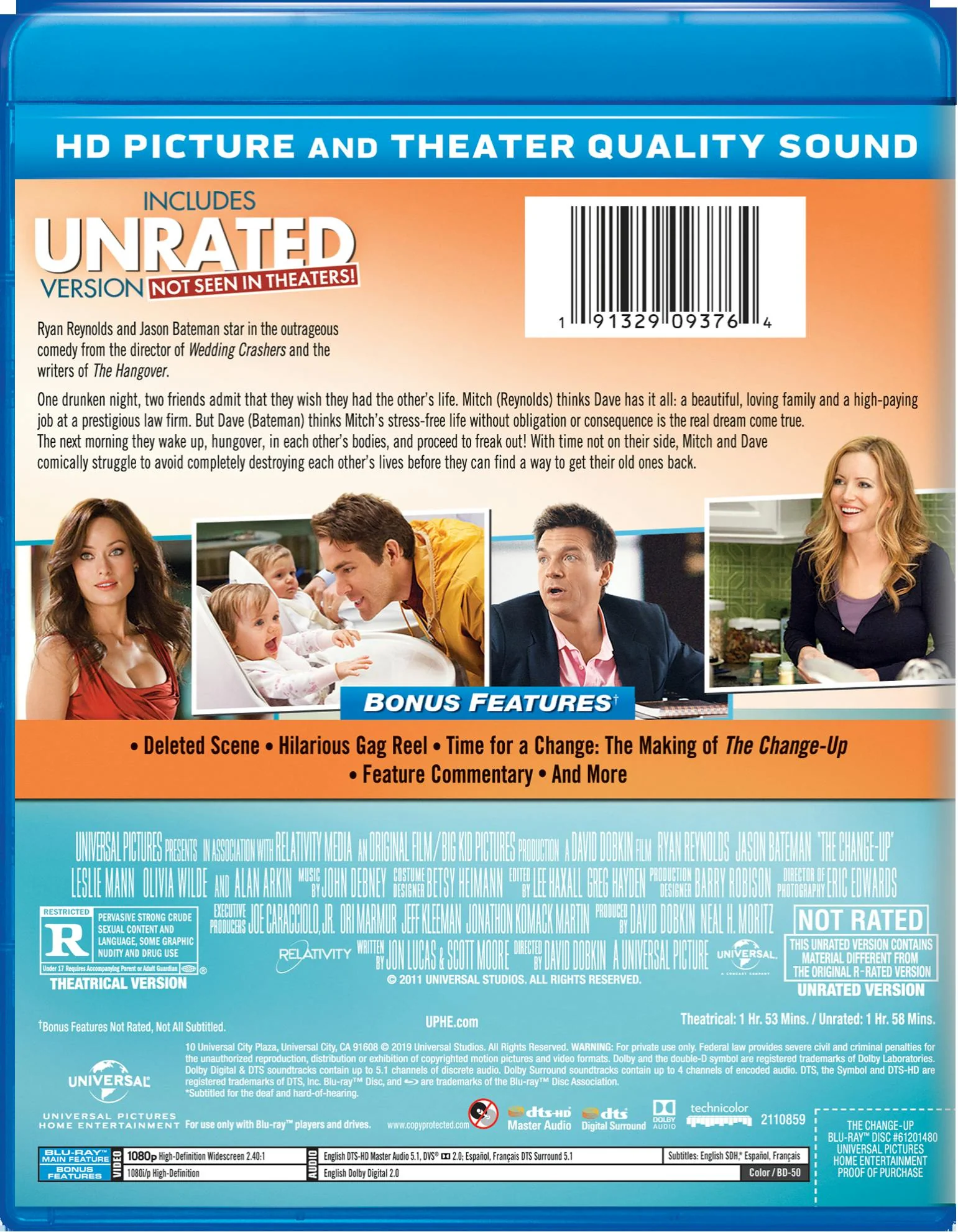The Change-up (Blu-ray Unrated) [Blu-ray] - Image 2