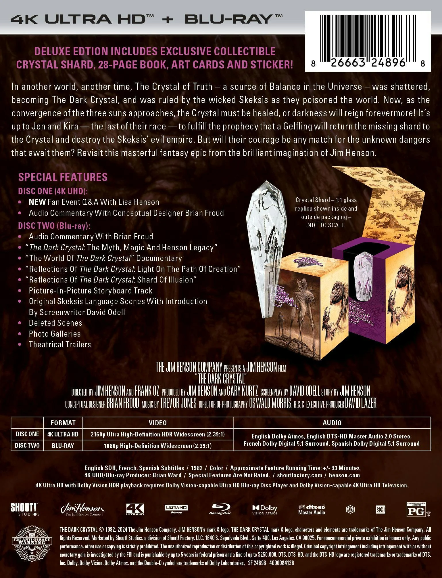 The Dark Crystal - Limited Edition Collector's Set 4K Ultra HD + Blu-ray (4K Ultra HD + Blu-ray) [UHD] - Image 3