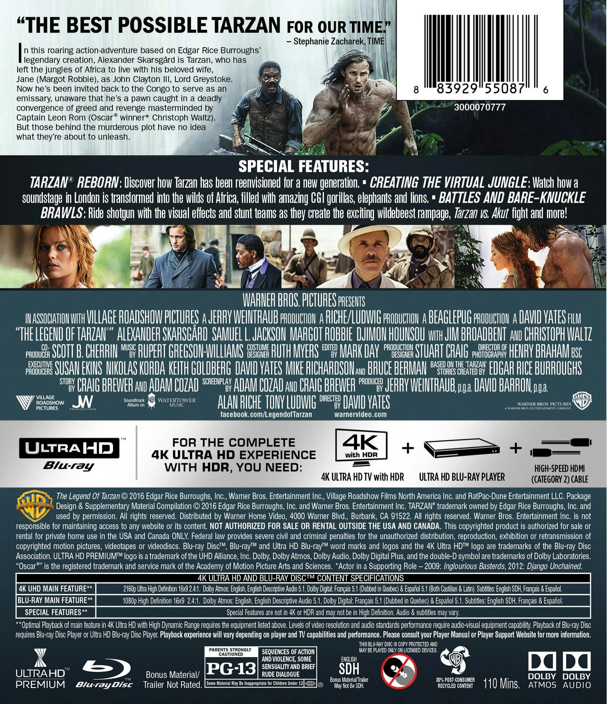 The Legend of Tarzan (4K Ultra HD + Blu-ray) [UHD] - Image 2