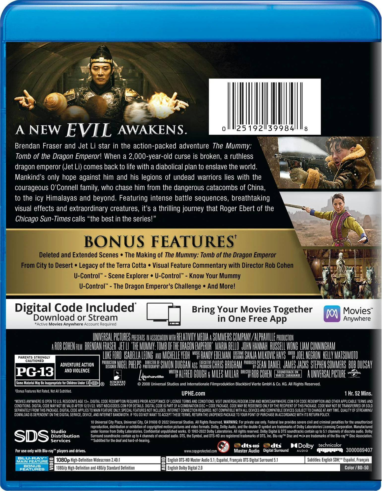 The Mummy: Tomb of the Dragon Emperor (Blu-ray + Digital HD) [Blu-ray] - Image 2