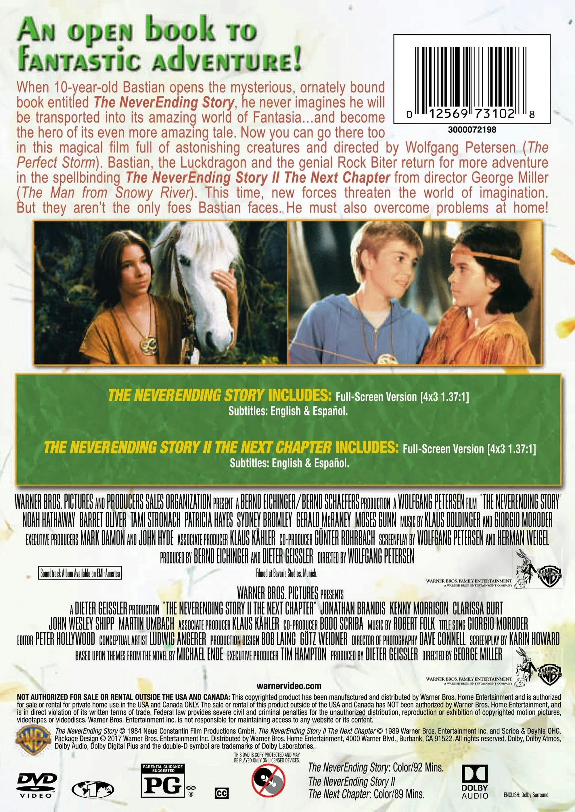 The Neverending Story/The Neverending Story 2 (DVD Double Feature) [DVD] - Image 2