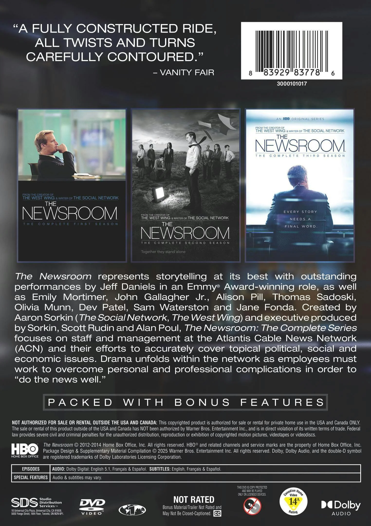 The Newsroom: The Complete Series [DVD] - Image 3