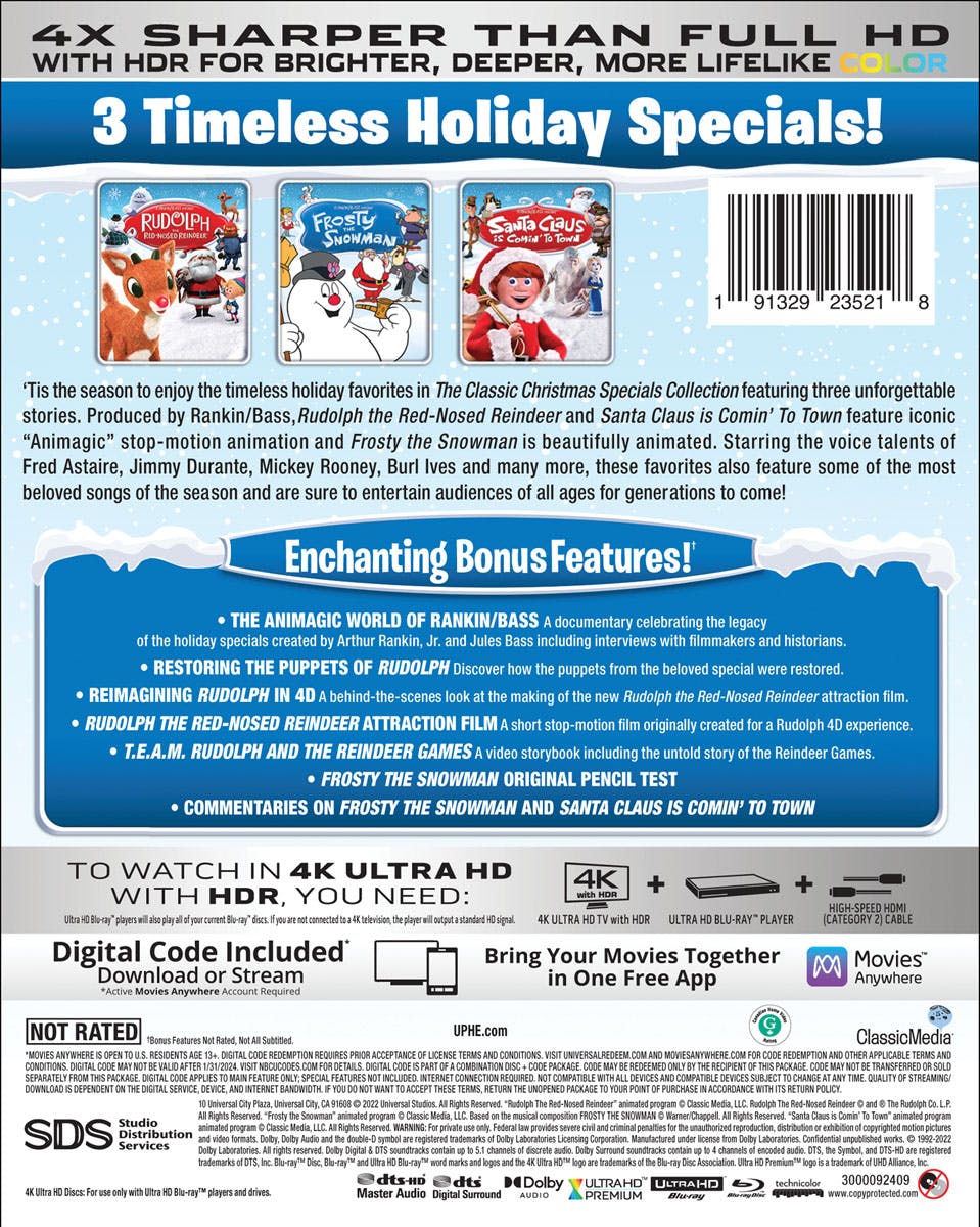 The Classic Christmas Specials Collection - 3 Holiday Favourites (4K Ultra HD + Blu-ray (Boxset)) [UHD] - Image 3