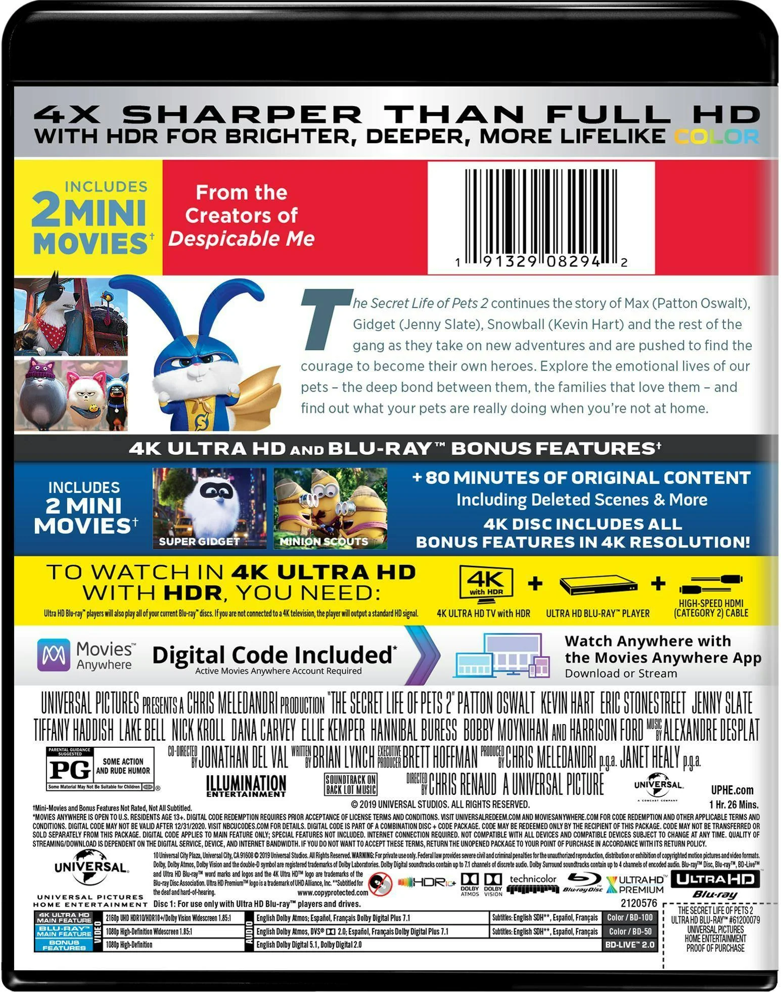 The Secret Life of Pets 2 (4K Ultra HD) [UHD] - Image 3