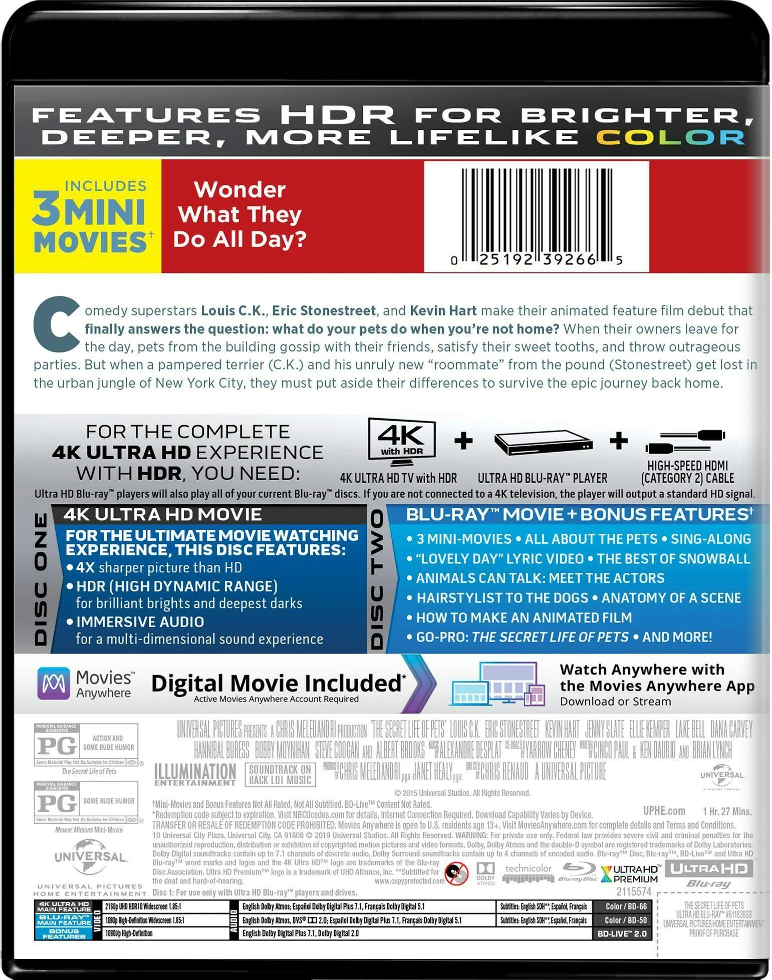 The Secret Life of Pets (4K Ultra HD) [UHD] - Image 2