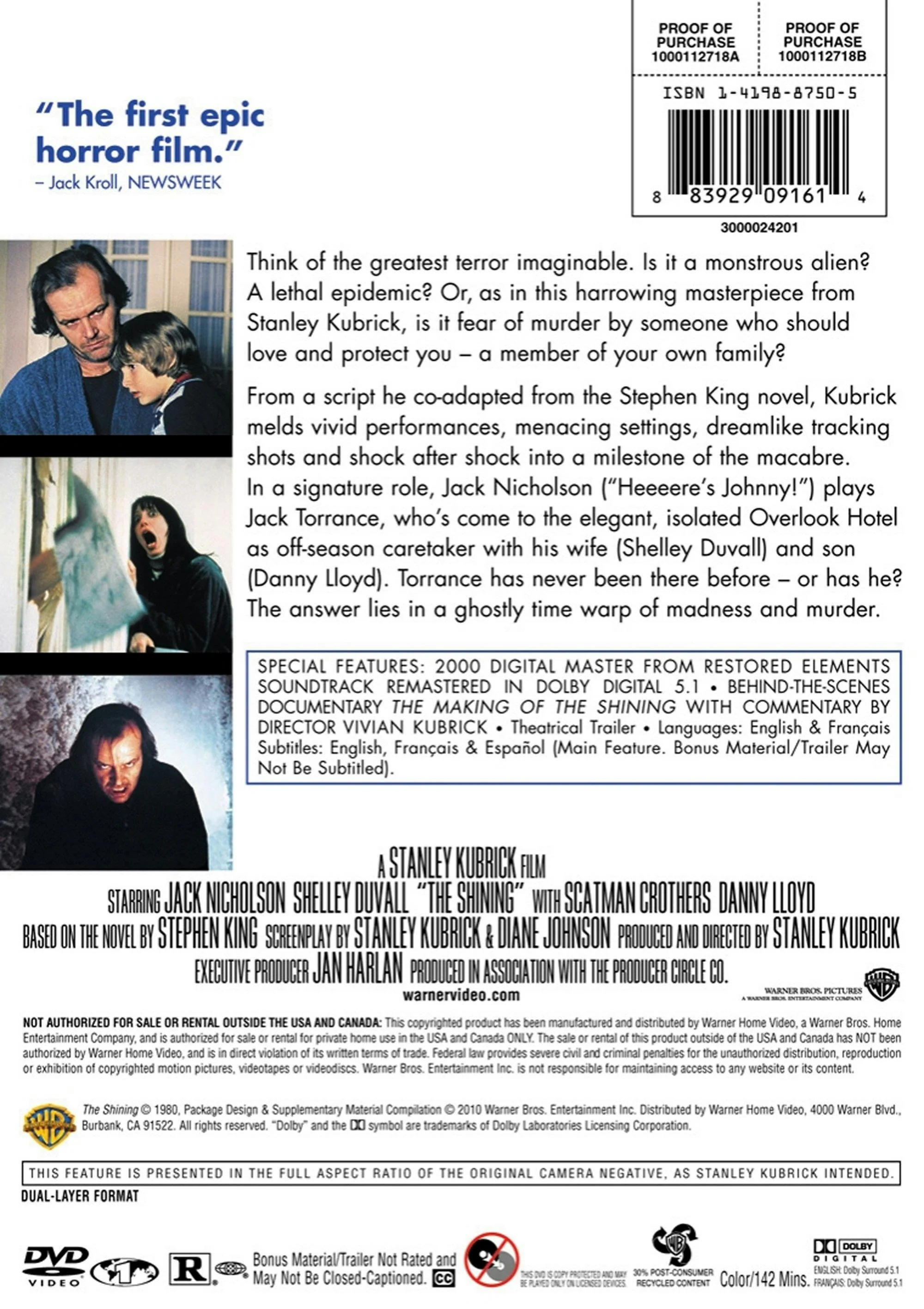 The Shining (DVD Widescreen) [DVD] - Image 2