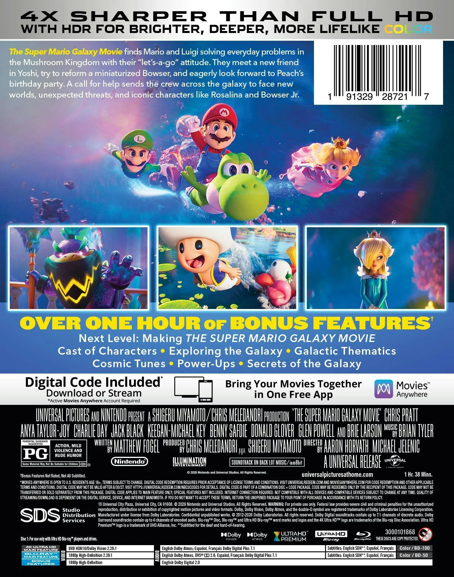 The Super Mario Galaxy Movie (Limited Edition 4K Ultra HD Steelbook + Blu-ray + Digital) [UHD] - Image 3