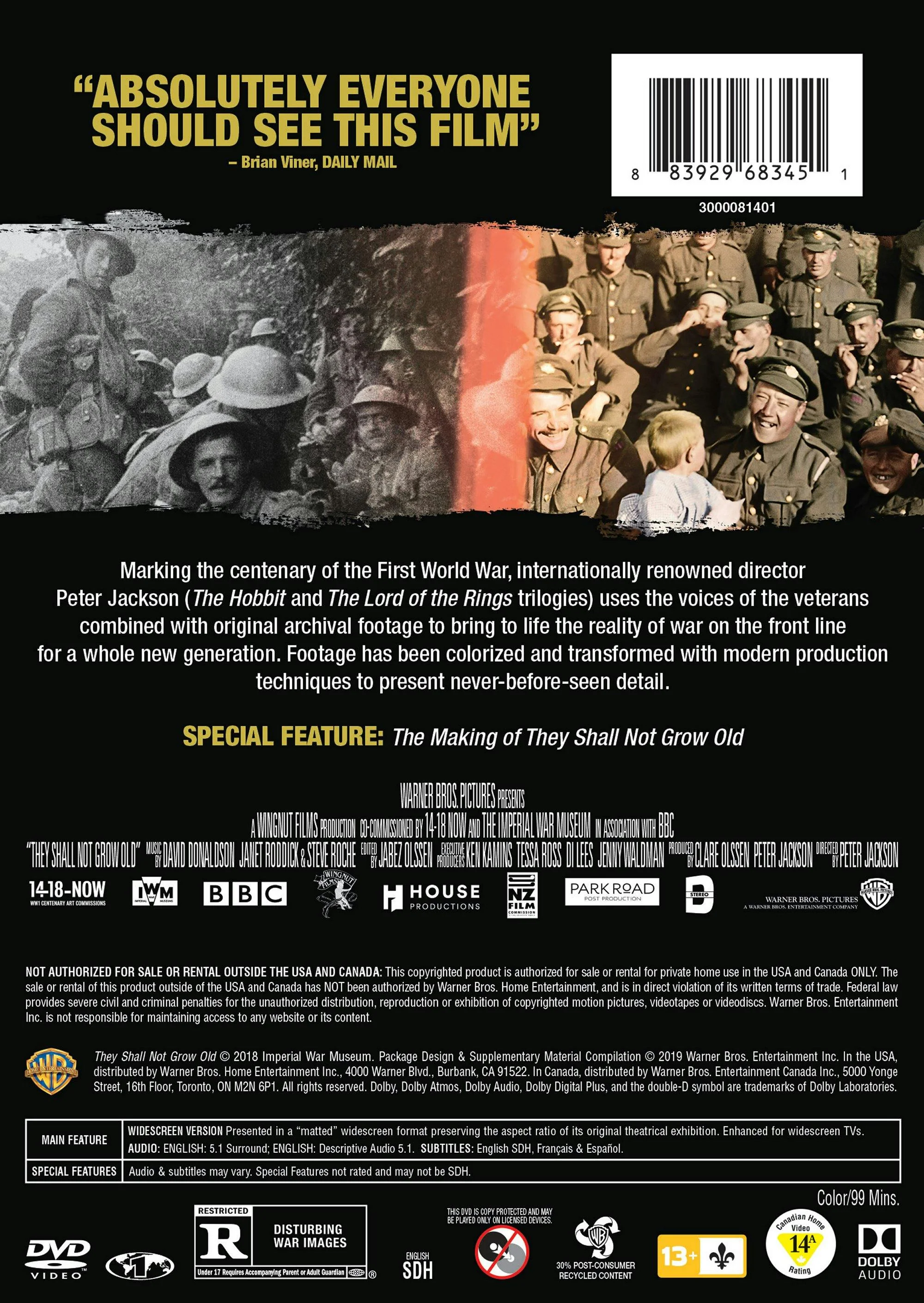 They Shall Not Grow Old [DVD] - Image 2