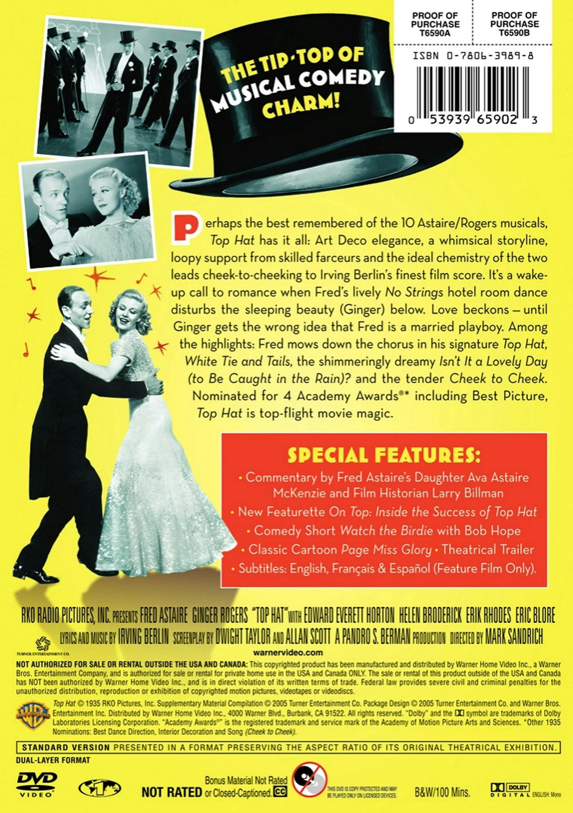 Top Hat [DVD] - Image 2