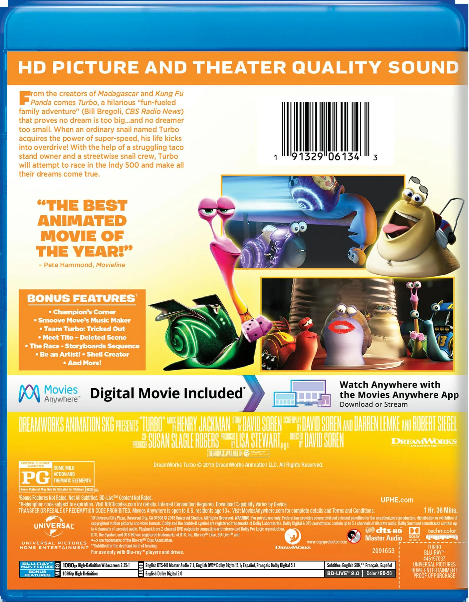 Turbo (Blu-ray New Box Art) [Blu-ray] - Image 2