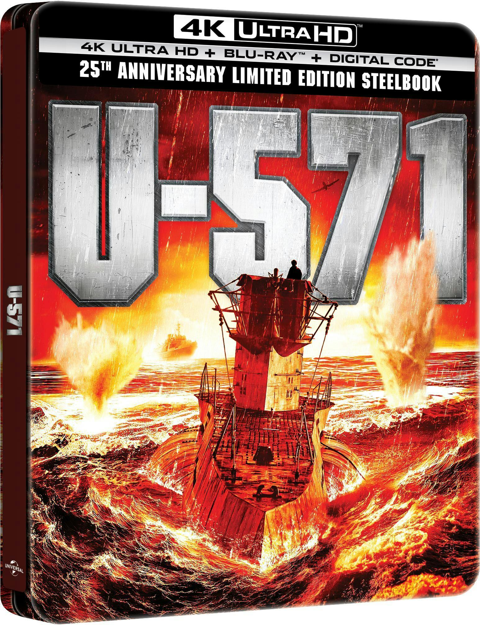 U-571 - 25th Anniversary Limited Edition Steelbook 4K Ultra HD + Blu-ray + Digital (Limited Edition 4K Ultra HD Steelbook + Blu-ray + Digital) [UHD] - Image 2