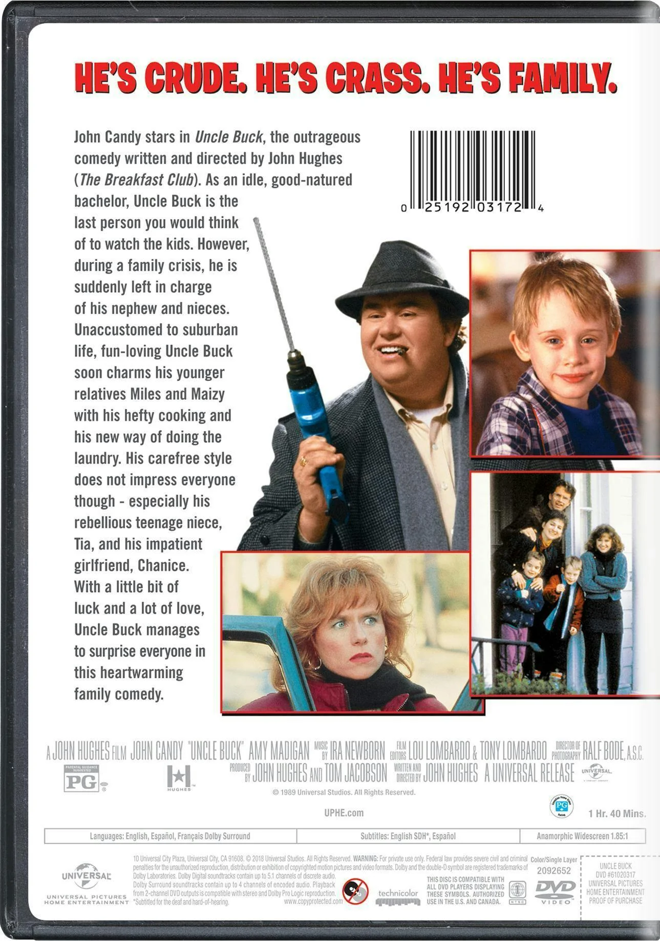 Uncle Buck (DVD Widescreen) [DVD] - Image 2