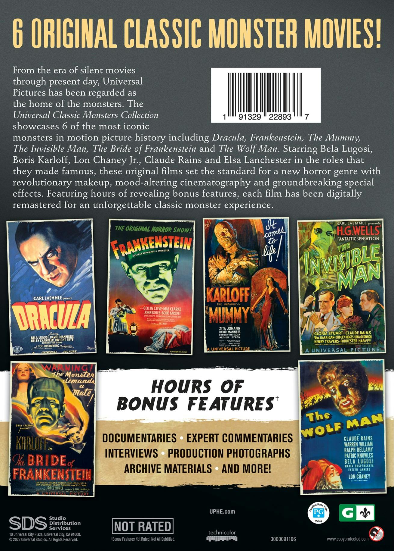 Universal Classic Monsters Collection (Box Set) [DVD] - Image 3