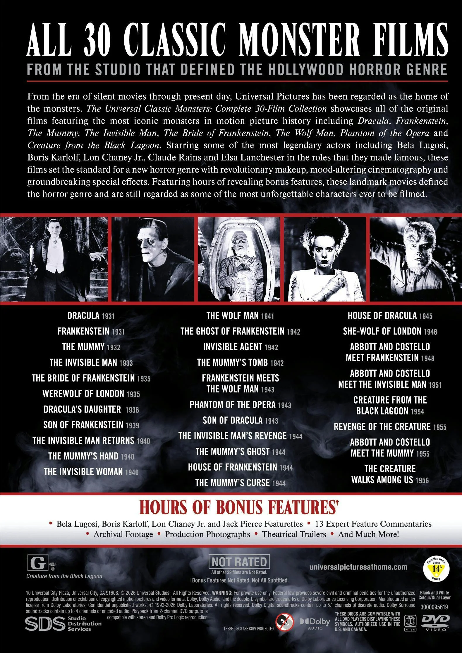 Universal Classic Monsters: Complete 30-Film Collection [DVD] - Image 3