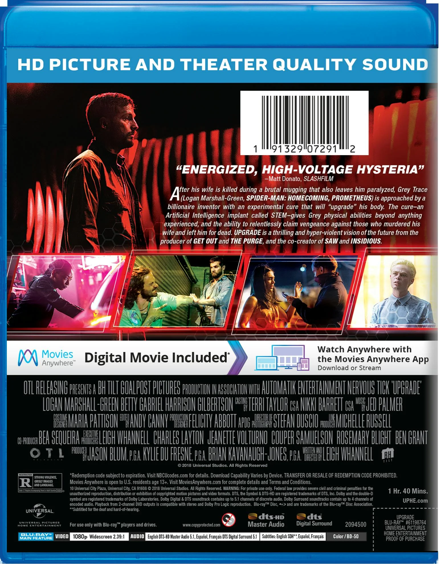 Upgrade (Blu-ray + Digital HD) [Blu-ray] - Image 2