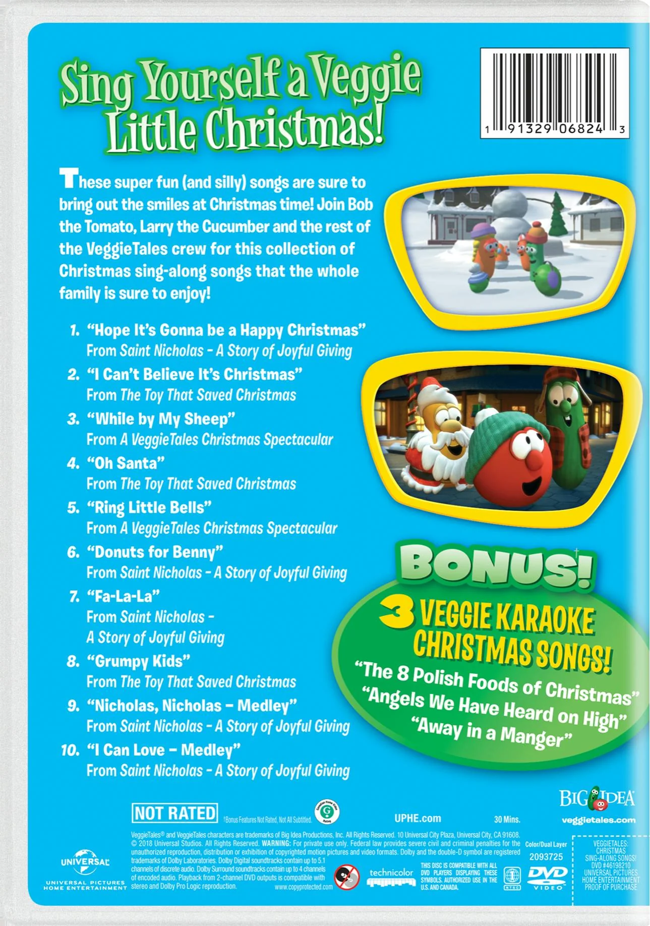 VeggieTales Christmas Sing-along Songs! [DVD] - Image 2