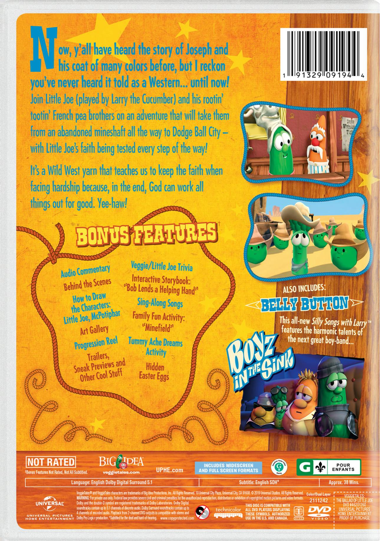 VeggieTales: The Ballad of Little Joe [DVD] - Image 2