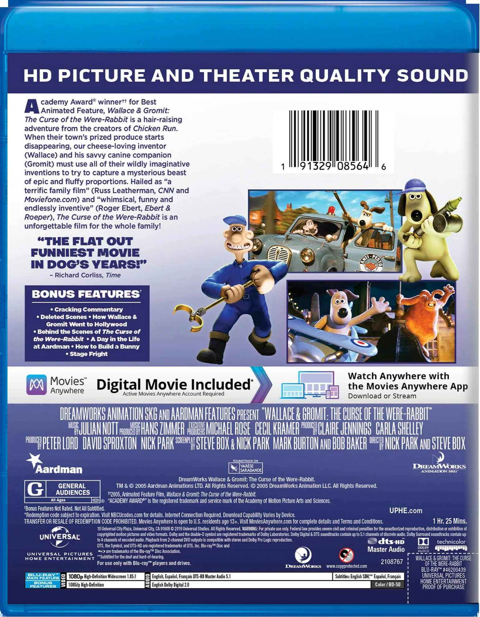 Wallace and Gromit: The Curse of the Were-rabbit (Blu-ray + Digital Copy) [Blu-ray] - Image 2